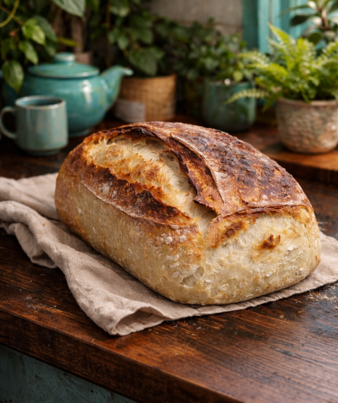 loaf of sourdough bread